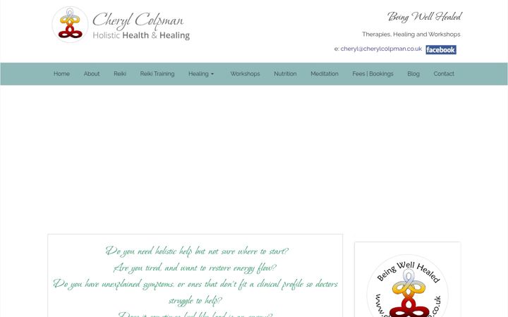 Screenshot ta' cherylcolpman.co.uk