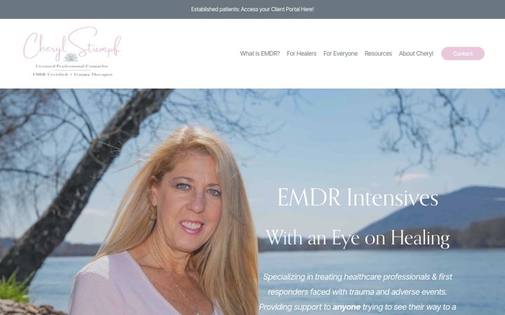 Screenshot of cherylstumpf.com