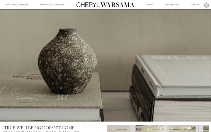 Screenshot of cherylwarsama.com