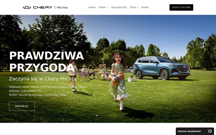 Posnetek zaslona cheryplichta.pl