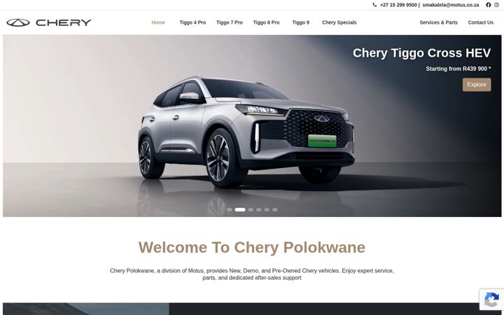 Screenshot van cherypolokwane.co.za