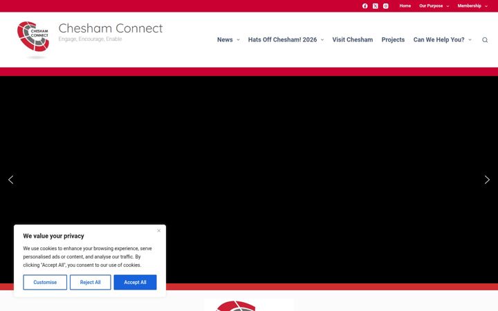 Screenshot di cheshamconnect.org