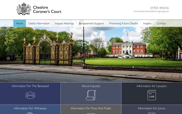 Screenshot του cheshirecoronerscourt.co.uk