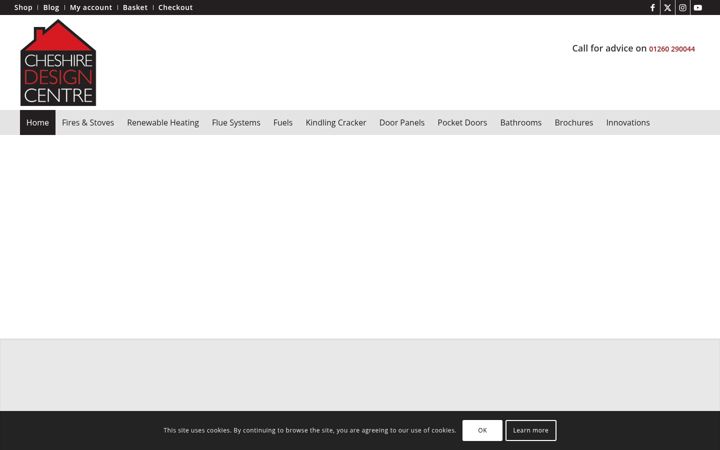 Screenshot του cheshiredesigncentre.co.uk