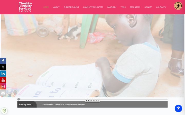 Screenshot di cheshiredisabilityservices.org
