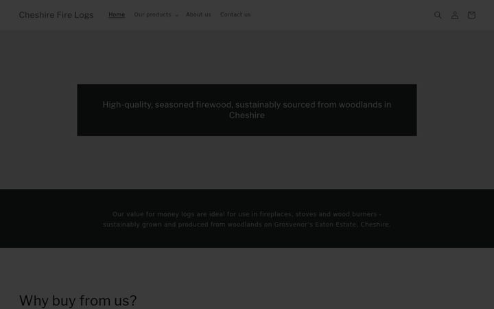 Screenshot του cheshirefirelogs.co.uk