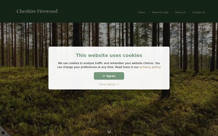 Screenshot του cheshirefirewood.uk