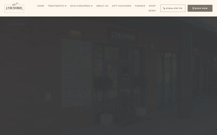 Screenshot of cheshiretreatmentlounge.com