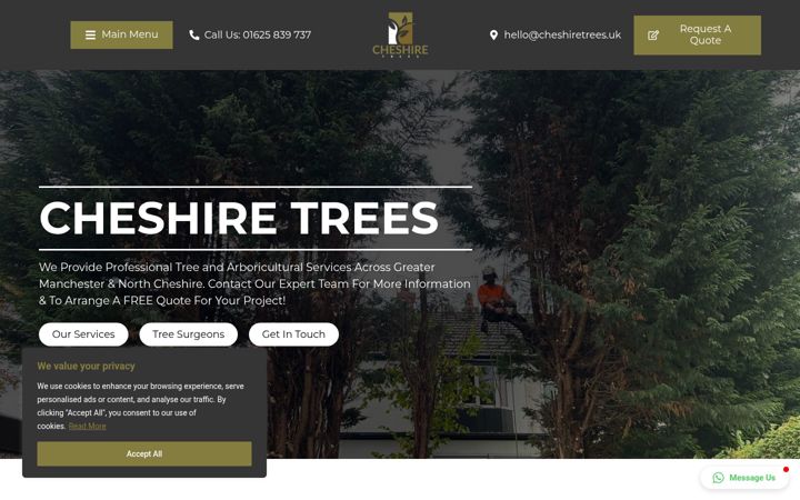 Screenshot του cheshiretrees.uk