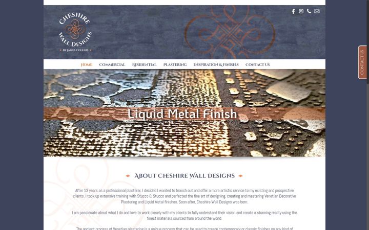 Screenshot του cheshirewalldesigns.co.uk