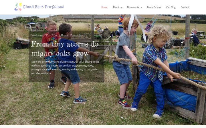Screenshot του chesilbankpreschool.co.uk