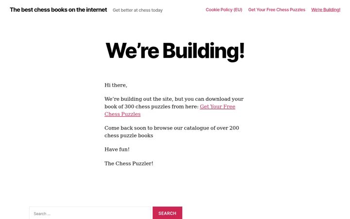 Screenshot του chess-books.co.uk