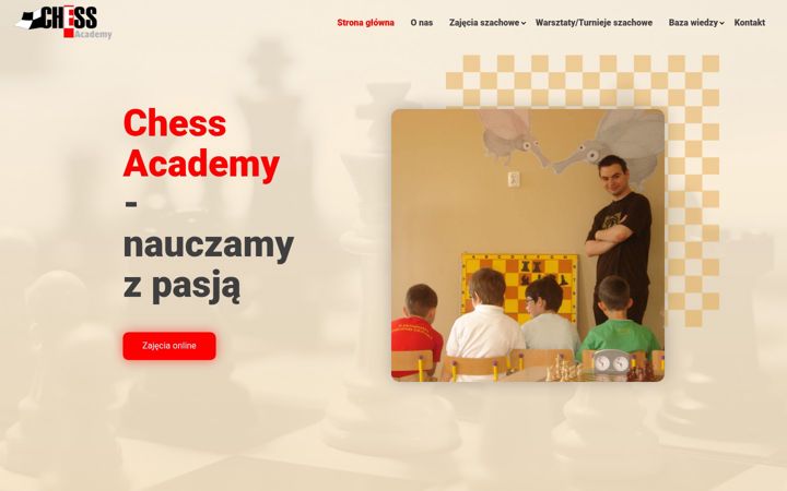 Екранна снимка на chessacademy.pl