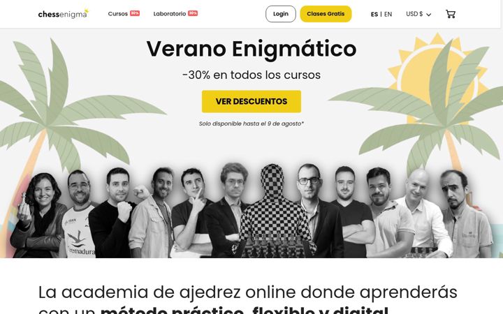 Screenshot of chessenigma.com