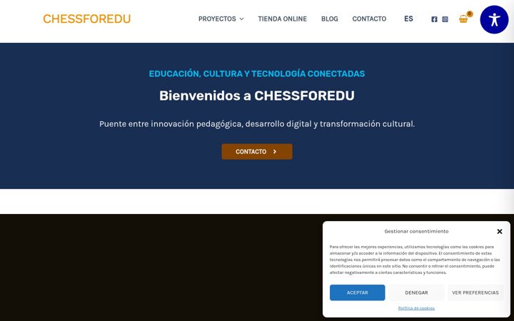 Screenshot of chessforedu.com