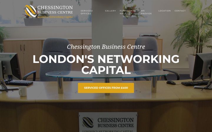 Screenshot του chessingtonbusinesscentre.co.uk