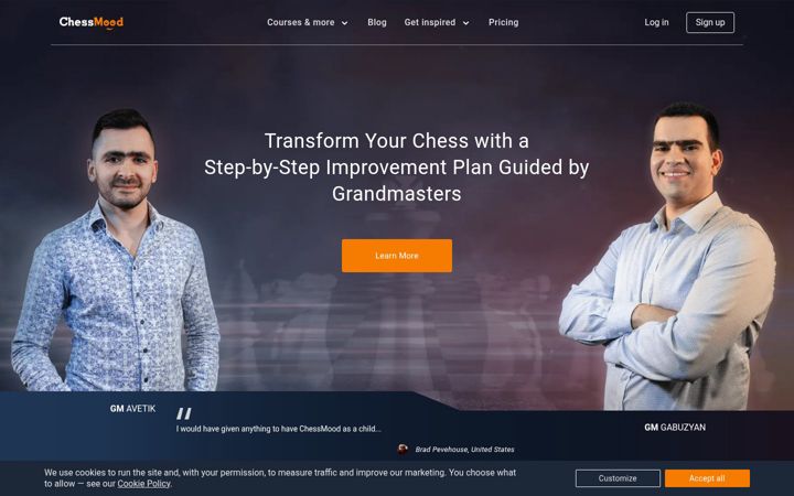 Screenshot of chessmood.com