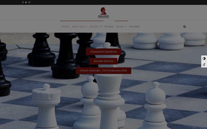 Snímek obrazovky chesssport.eu