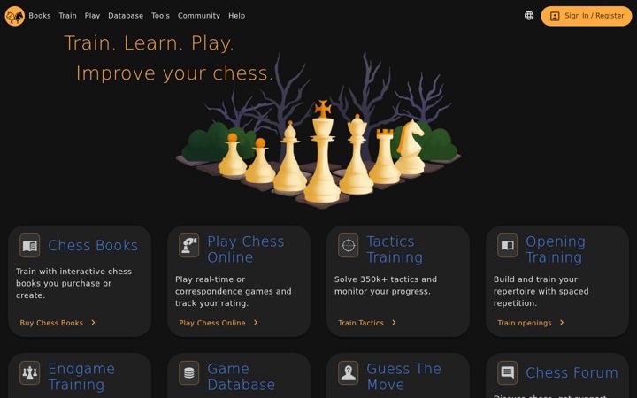 Screenshot of chesstempo.com