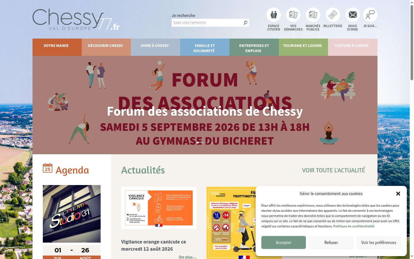 Screenshot tal-banner tal-kunsens muri qabel kwalunkwe interazzjoni
