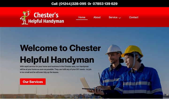 Screenshot του chester-handyman.co.uk