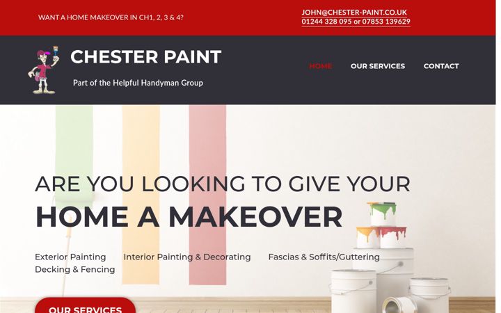 Screenshot του chester-paint.co.uk