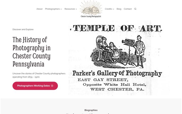 Screenshot di chestercountyphotographist.org