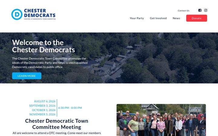 Screenshot di chesterdems.org