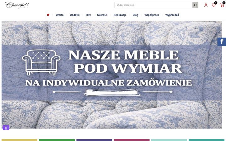 Екранна снимка на chesterfield-meble.com.pl