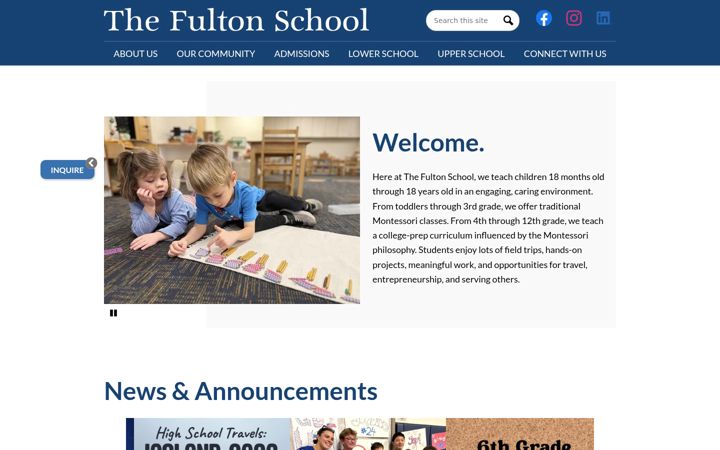 Screenshot di chesterfielddayschool.org