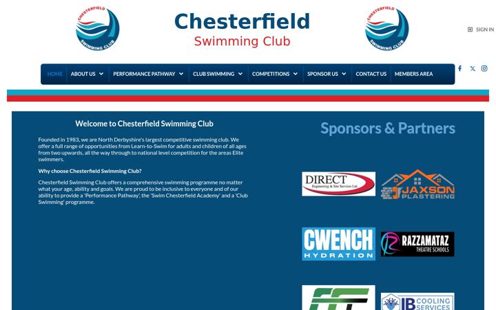 Screenshot του chesterfieldsc.co.uk
