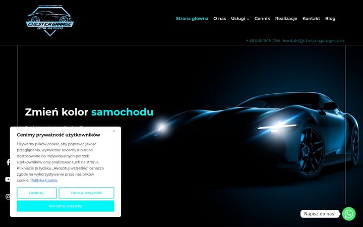 Screenshot of chestergarage.com