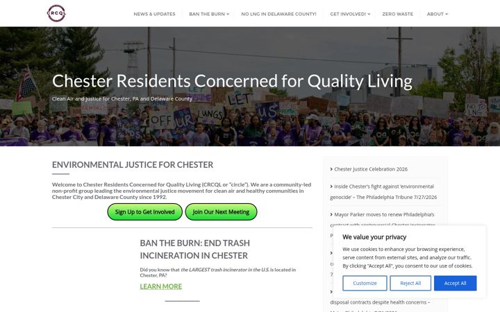 Screenshot di chesterpaej.org