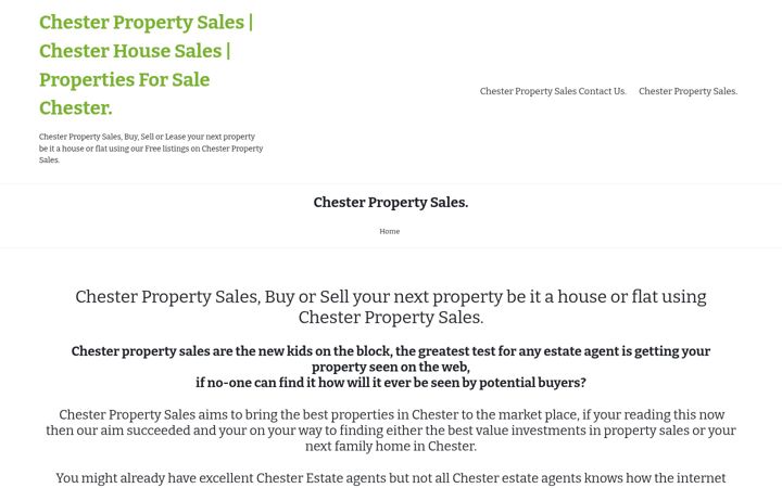Skærmbillede af chesterpropertysales.co.uk