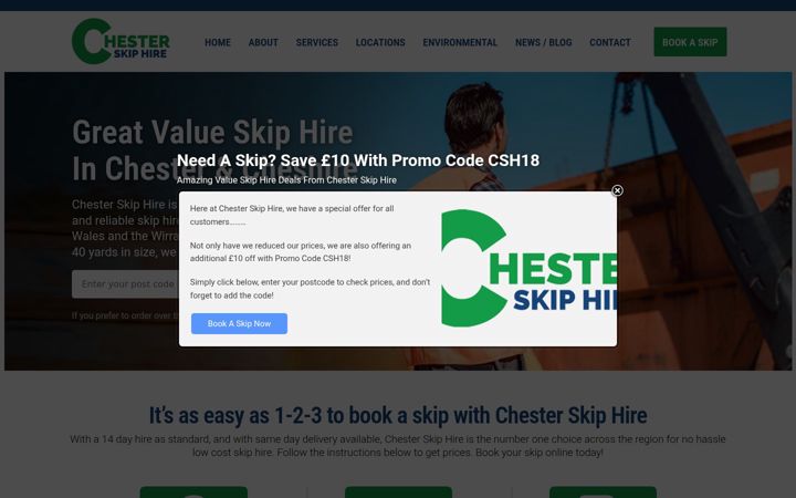 Screenshot di chesterskiphire.co.uk