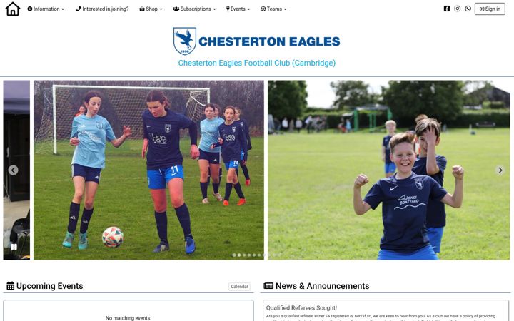 Screenshot di chestertoneagles.org