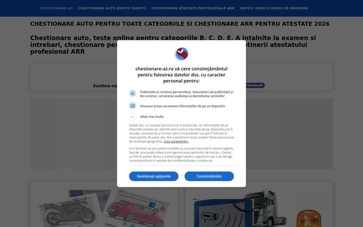 Posnetek zaslona chestionare-az.ro
