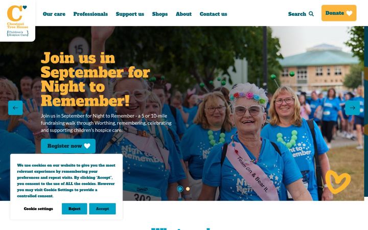 Screenshot di chestnut-tree-house.org.uk