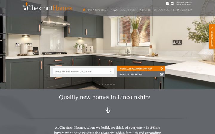 Screenshot di chestnuthomes.co.uk