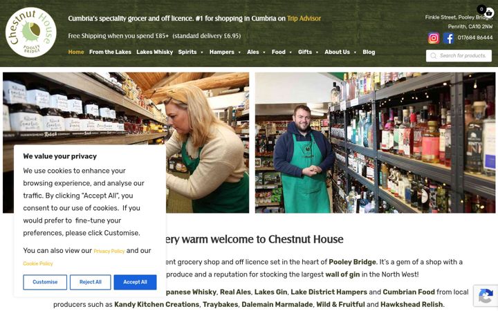 Screenshot di chestnuthouseonline.co.uk