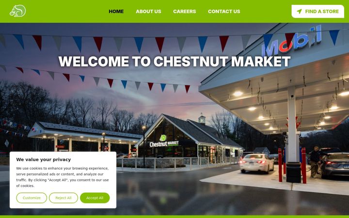 Screenshot of chestnutmarket.com