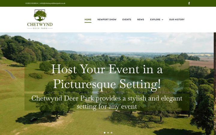 Screenshot του chetwynddeerpark.co.uk