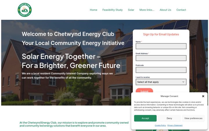 Screenshot του chetwyndenergyclub.org.uk