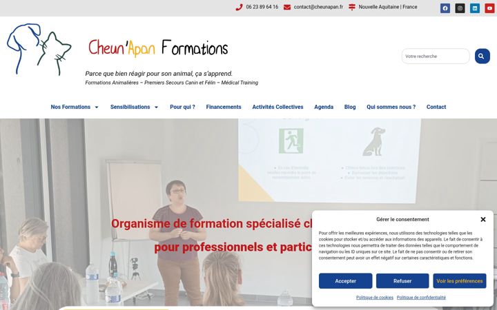 Screenshot ta' cheunapan.fr