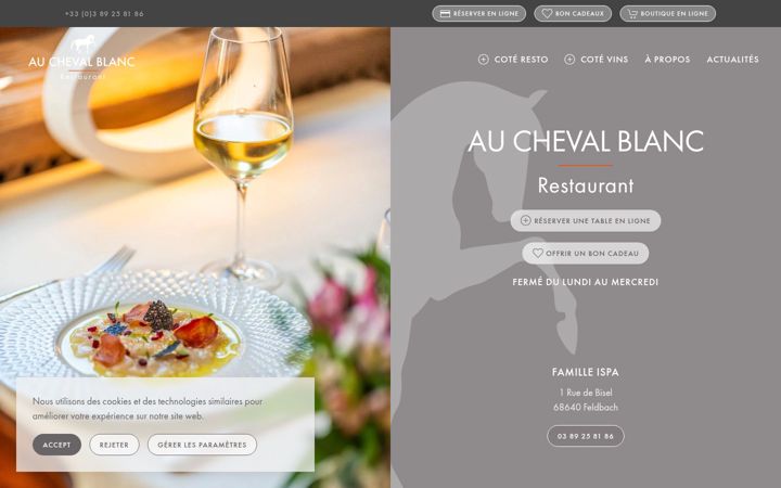 Screenshot ta' cheval-blanc-feldbach.fr