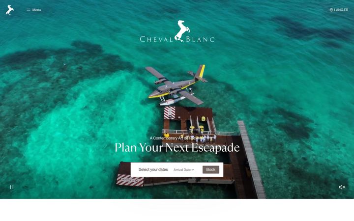 Screenshot of chevalblanc.com