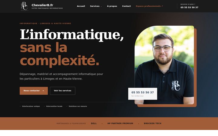 Screenshot ta' chevalierb.fr