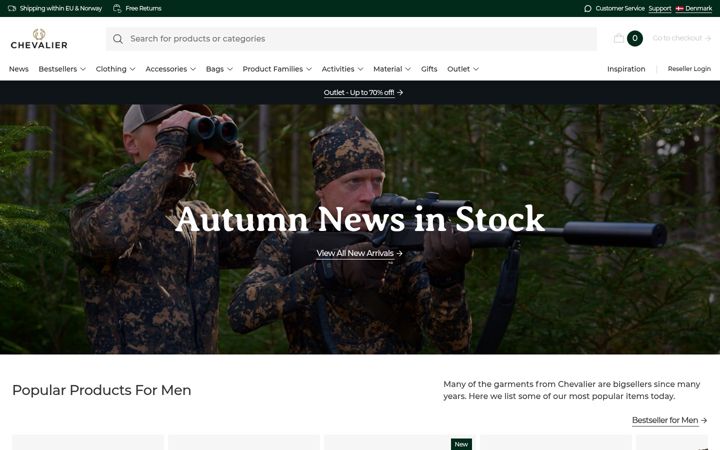 Screenshot of chevalierglobal.com