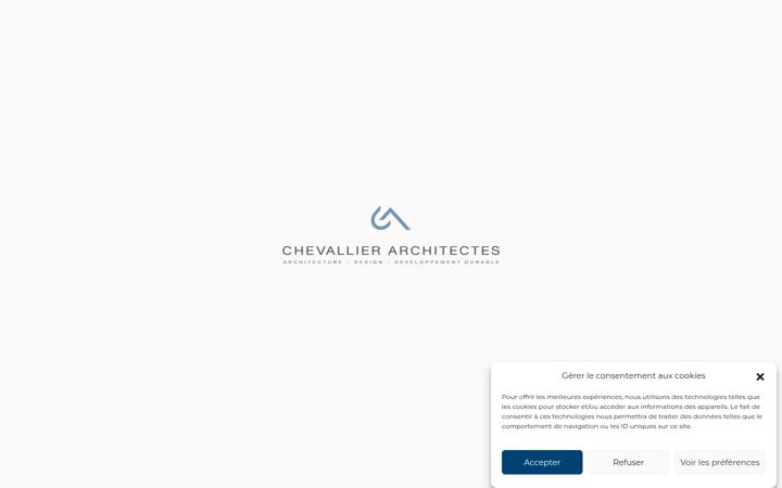 Screenshot ta' chevallier-architectes.fr