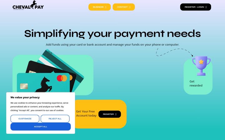 Screenshot of chevalpay.com
